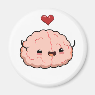 Cute Kawaii Brain Magnet