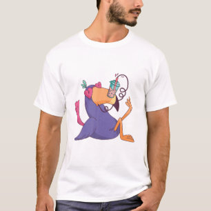 Cute Kawaii Bubble Tea Boba Tea Peach T-Shirt