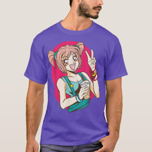 Cute Kawaii Bubble Tea Lover Boba Tea Fun Anime G T-Shirt