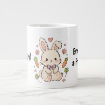 Cute Kawaii Bunny Mug – Every Day is a Fresh Start