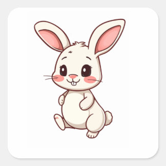 Cute Kawaii Bunny Rabbit Custom Sticker