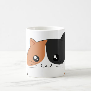 Cute Kawaii Calico kitty cat Coffee Mug