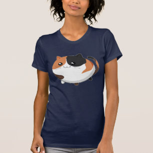 Cute Kawaii Calico kitty cat T-Shirt