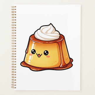 Cute Kawaii Caramel Pudding Dessert Character