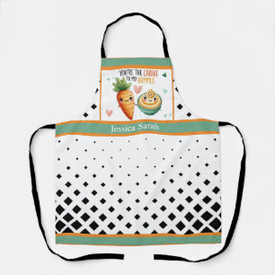Cute Kawaii Carrot and Hummus Apron