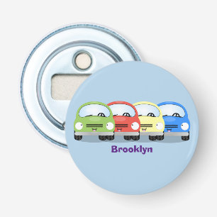Cute kawaii cars cartoon illustration bottle opener