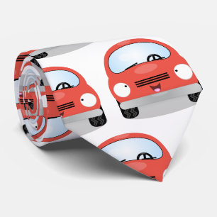 Cute kawaii cars cartoon illustration tie