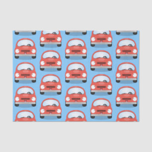 Cute kawaii cars cartoon illustration tissue paper