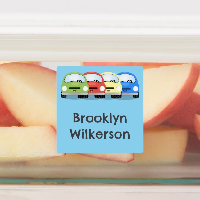 Cute kawaii cars cartoon personalized (Affixed)