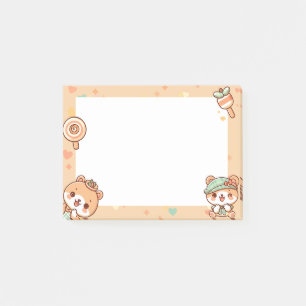 cute kawaii cartoons post-it notes