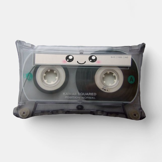 Cute Kawaii Cassette Coussin de bande / coussin (Recto)