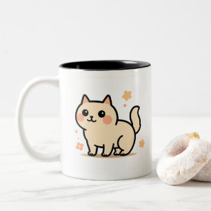 Cute Kawaii Cat Birthday Mug for Kids Fun Gift