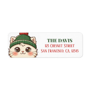 Cute Kawaii Cat Christmas Personalized