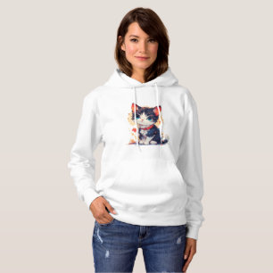 Cute Kawaii Cat for Cat Lovers Hoodie