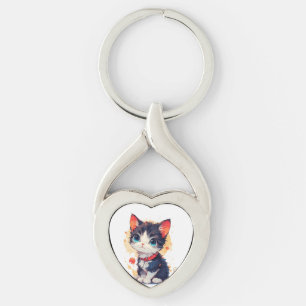 Cute Kawaii Cat for Cat Lovers Keychain