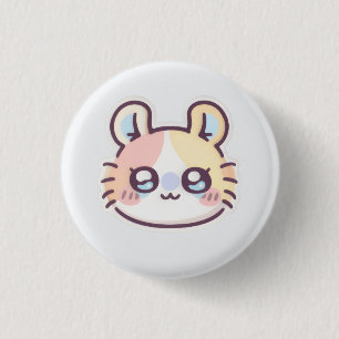 Cute Kawaii Cat Pin – Adorable Kitty Button Badge