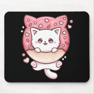 Cute Kawaii Cats Doughnut Anime Lover Otaku Fun Ca Mouse Pad