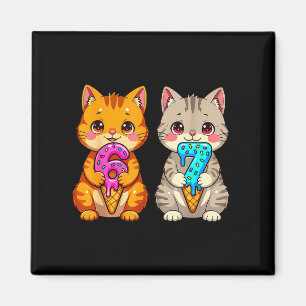 Cute Kawaii Cats Neko 67 Drip Meme Funny Six Seven Magnet