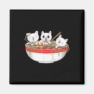 Cute Kawaii Cats Ramen Noodles Anime Japanese Cat  Magnet
