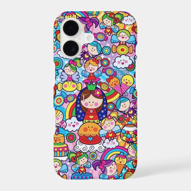 Cute Kawaii Characters Case-Mate iPhone 17 Case (Back)