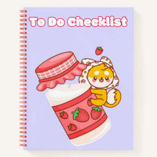 Cute Kawaii Checklist 💗✨💜 Notebook