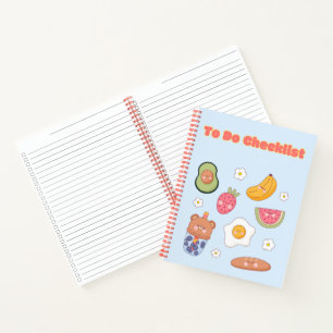 Cute Kawaii checklist ✨💗🌸 Notebook