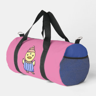 Cute Kawaii Chibi Cupcake Canard Duffel sac