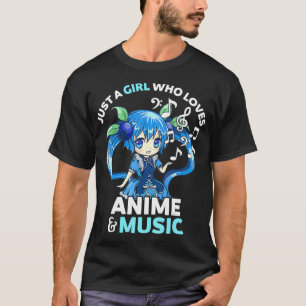Cute Kawaii Chibi Just A Girl Who Loves Anime and T-Shirt
