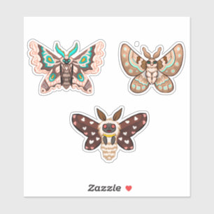 Cute Kawaii Chibi Moths