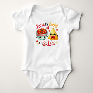 Cute Kawaii Chips and Salsa Baby Bodysuit