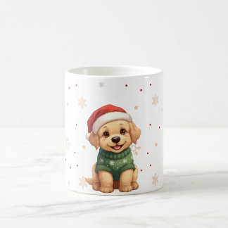 Cute Kawaii Christmas Dog - Puppy Christmas Design Coffee Mug