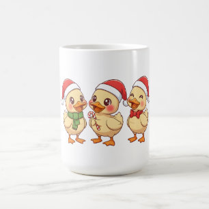 Cute Kawaii Christmas Ducks Festive Holiday Coffee Mug
