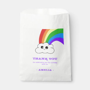 Cute Kawaii Cloud Rainbow Kid`s Birthday Favour Bag