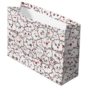 Cute Kawaii Clouds Large Gift Bag
