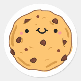 Cute Kawaii Cookie Classic Round Sticker