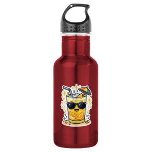Cute Kawaii Cool Summer Tropical Drink Sunglasses 532 Ml Water Bottle
