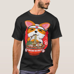 Cute Kawaii Corgi Ramen Japanese Manga Anime Gift  T-Shirt