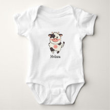 Cute Kawaii Cow Personalized Name