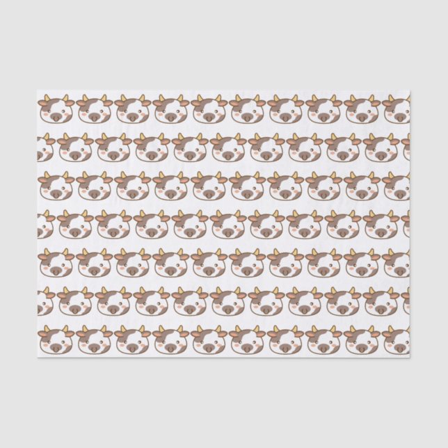 Cute Kawaii Cow Tissue Paper (Front)