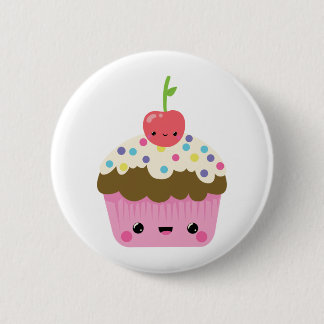 Cute Kawaii Cupcake 2 Inch Round Button