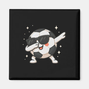 Cute Kawaii Dabbing Soccer Ll Cartoon Funny Illust Magnet
