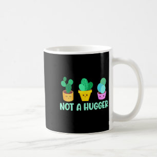 Cute Kawaii Do Not Hug I'm Not A Hugger Cactus  Coffee Mug