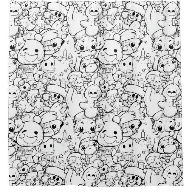 Cute Kawaii Doodle Characters (1) (Front)