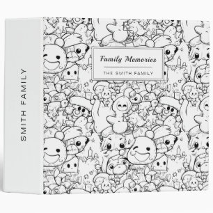 Cute Kawaii Doodle Characters (1) Binder