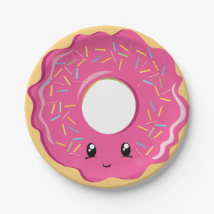 Cute Kawaii doughnut party plate