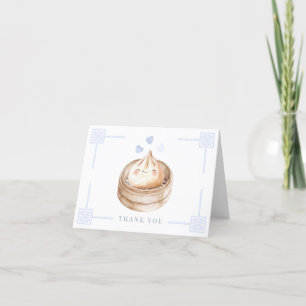 Cute Kawaii Dumpling Merci Baby shower bleu Ca