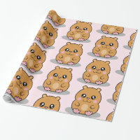 Cute Kawaii Dwarf Hamster Cartoon Girl