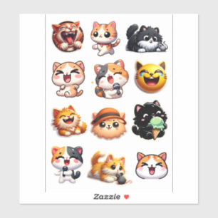 Cute Kawaii Emjoi Cat Variety