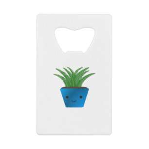 Cute Kawaii Fern Credit Card Bottle Opener