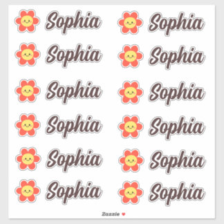 Cute Kawaii Flower Personalized Name